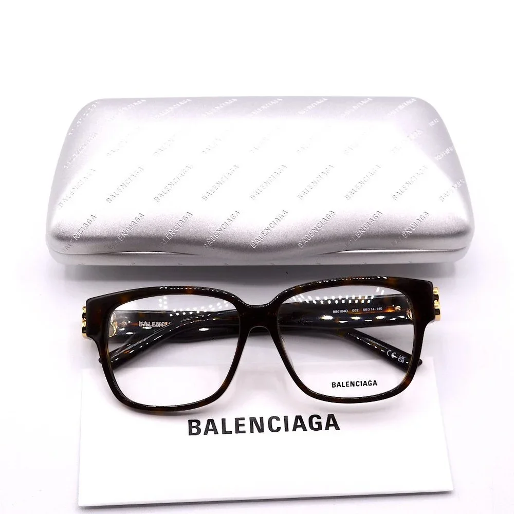 NEW BALENCIAGA BB0104O 002 HAVANA AUTHENTIC EYEGLASSES FRAME - Picture 13 of 15